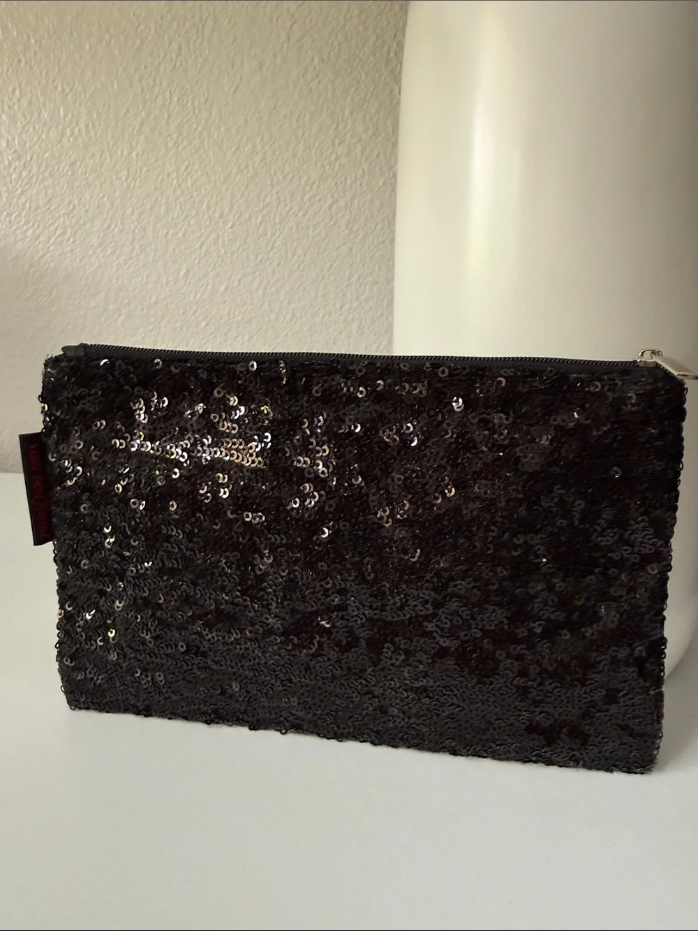 Black Sequin Cosmetic Bag “Your Best Friend”
